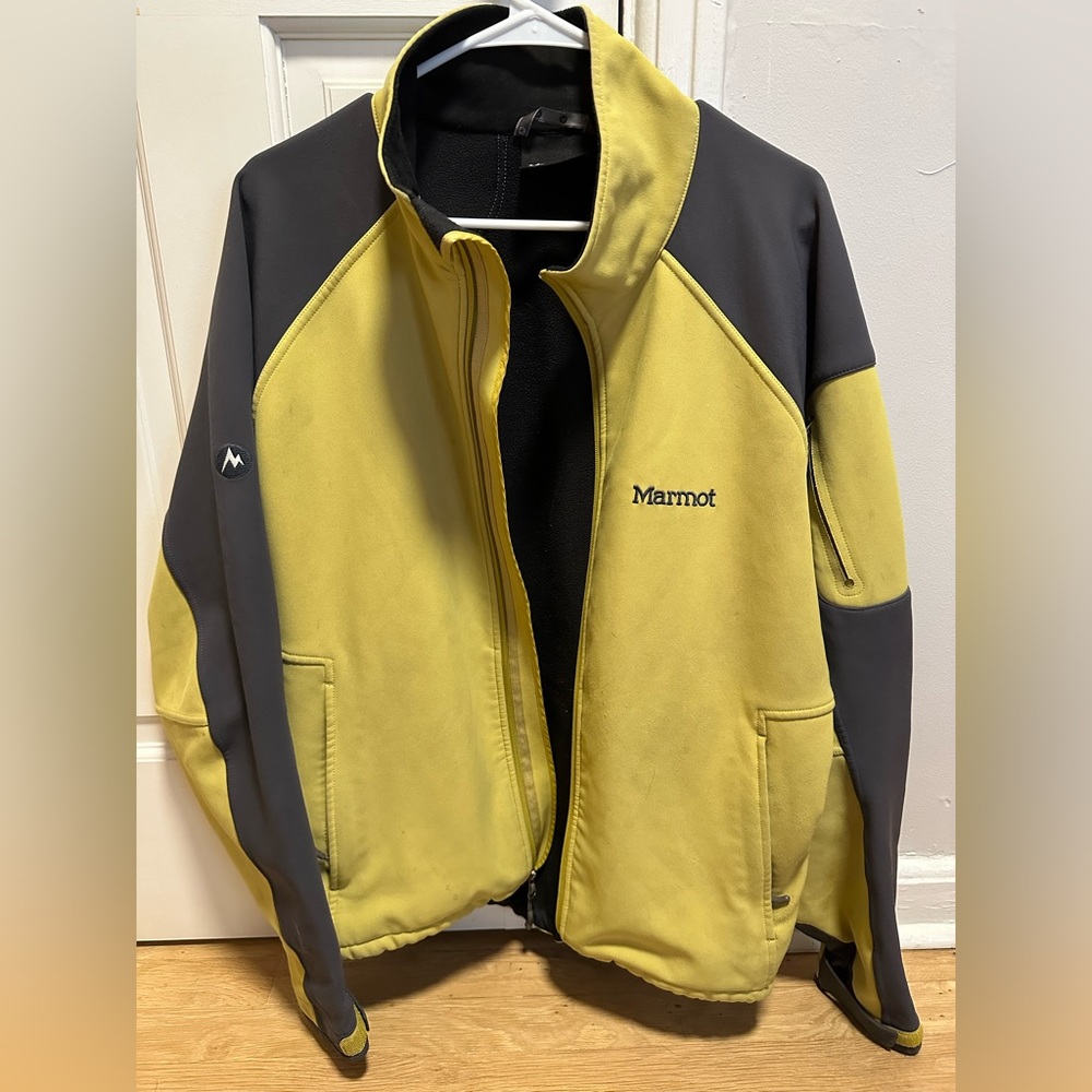 Marmot Windstopper Large Men’s shell green jacket